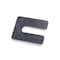 Glazelock 1/4" 4"L x 3"W 7/8" Slot, Square Horseshoe Plastic Flat Shims Black 400pc/box GLZ21 - alternate 1